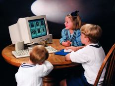 Kids Enjoying Scrapbook
