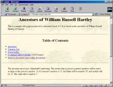 Sample Web Page Screen